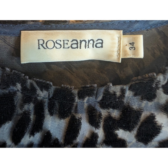 VTG Y2K Sheer Silk Velvet Burnout Leopard Fairy Grunge Baddie Hi Low Hem Tank 4 - Picture 6 of 8